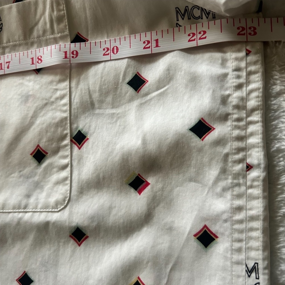 MCM | Men’s shirt size 50 | wht + blk | Good Condition - Picture 7 of 8